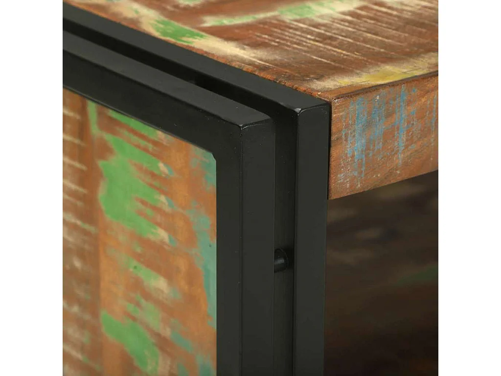 Table basse Multicolore 90 x 50 x 38 cm Bois Recyclé Solide