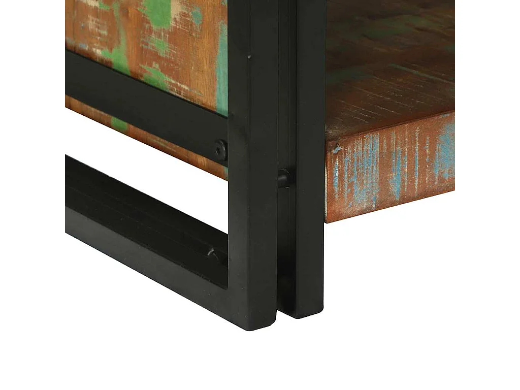 Table basse Multicolore 90 x 50 x 38 cm Bois Recyclé Solide