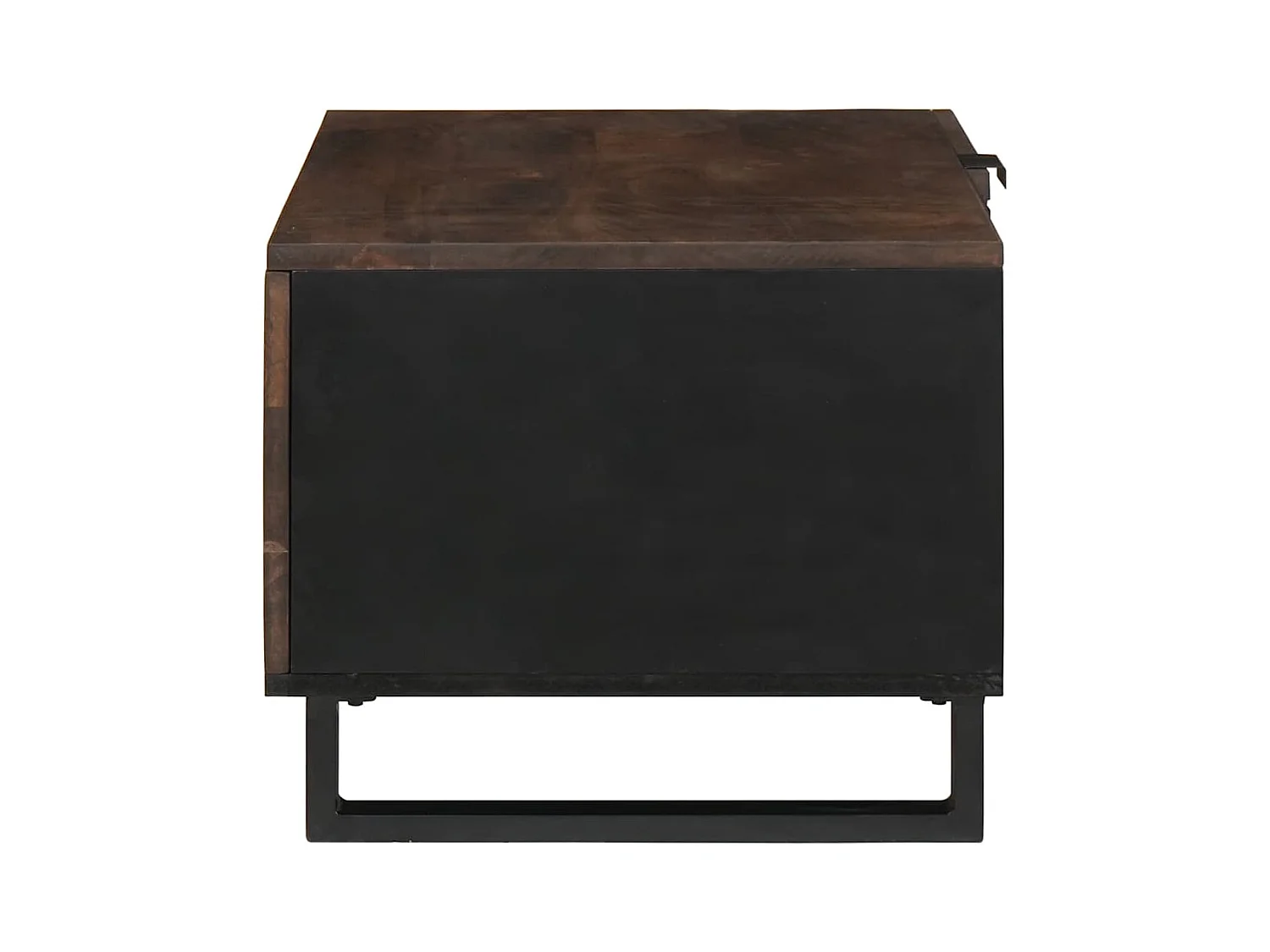Table basse Marron et Noir 80 x 50 x 40 cm