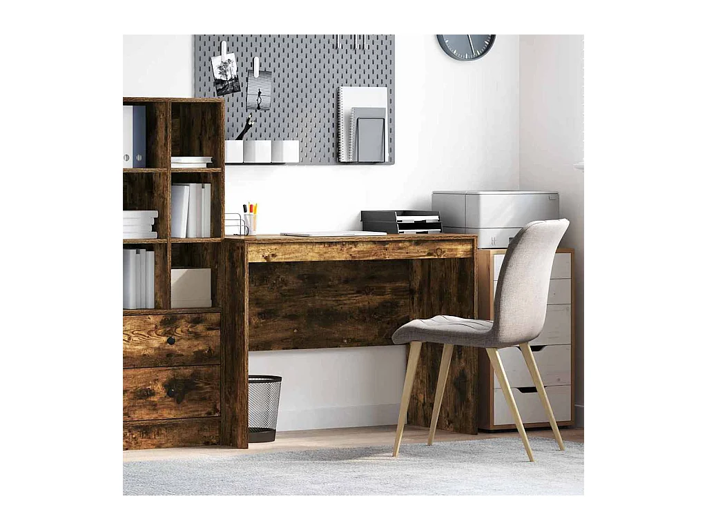 Bureau Chêne fumé 100 x 50 x 76 cm Bois d'ingénierie