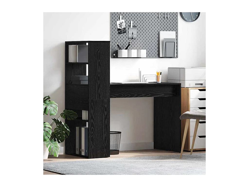 Bureau Chêne noir 113 x 54 x 120 cm Bois d'ingénierie