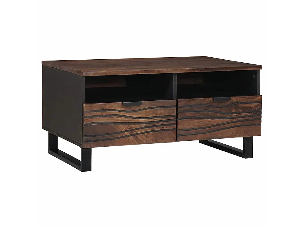 Tavolino da salotto Noce 80 x 54 x 40 cm Legno ingegnerizzato
