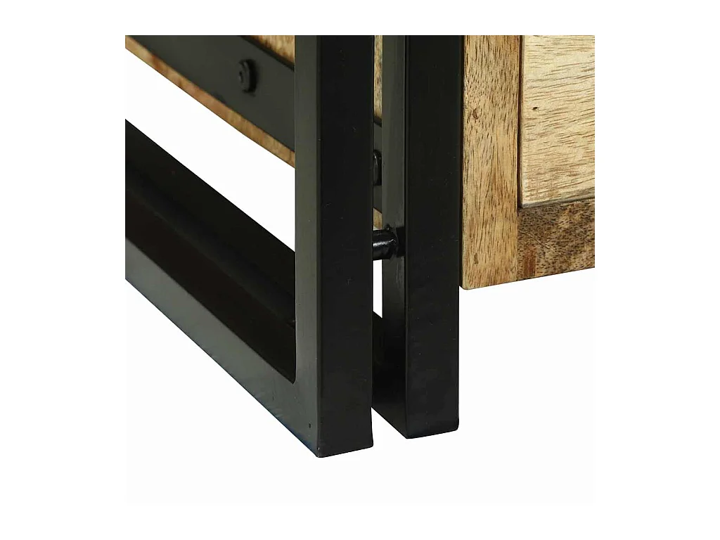 Table basse Marron 90 x 50 x 38 cm Bois de manguier brut massif