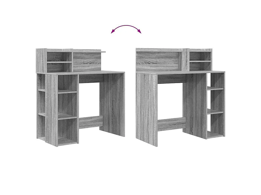 Bureau Gris Sonoma 90 x 48 x 101,5 cm Bois d'ingénierie