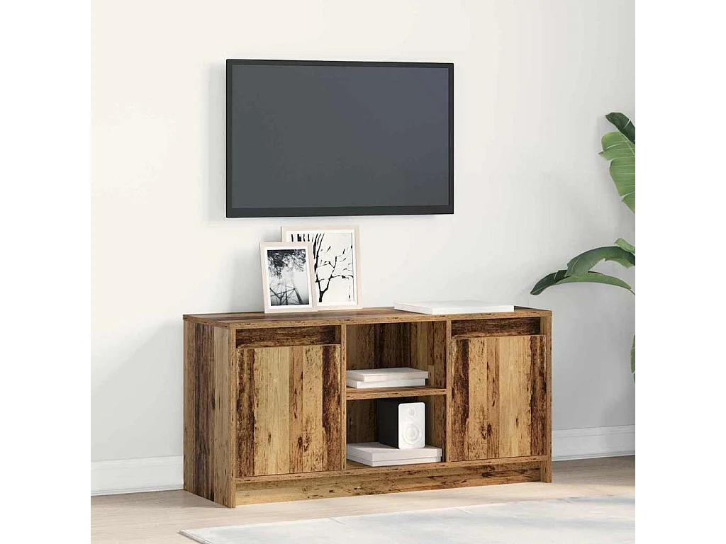 TV Eenheden 100 x 34 x 50 cm Bruin Bewerkt hout