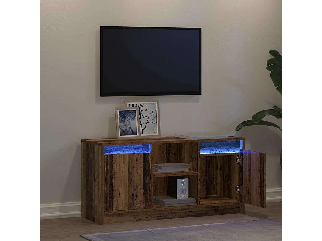 TV Eenheden 100 x 34 x 50 cm Bruin Bewerkt hout