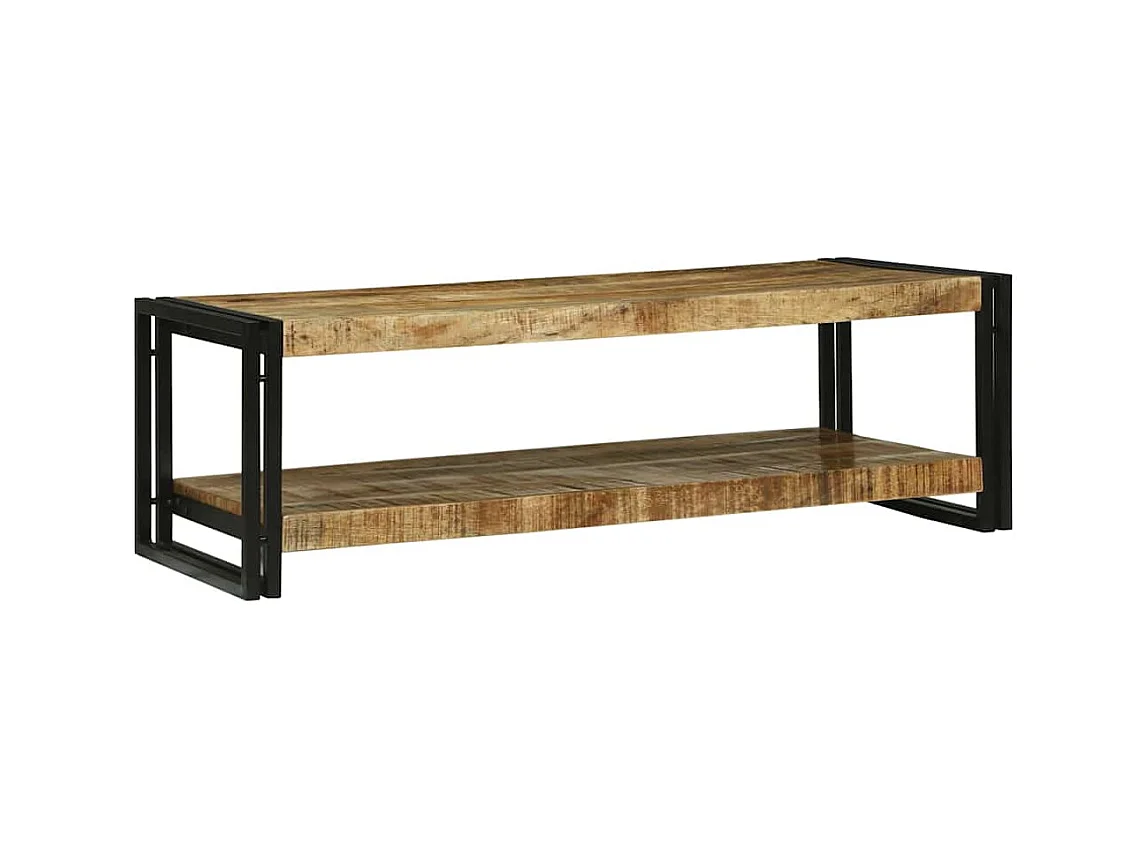 Table basse Marron 120 x 50 x 38 cm bois de manguier massif