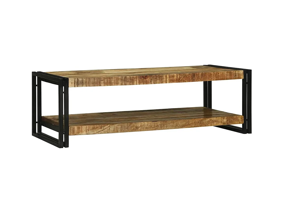 Table basse Marron 120 x 50 x 38 cm bois de manguier massif