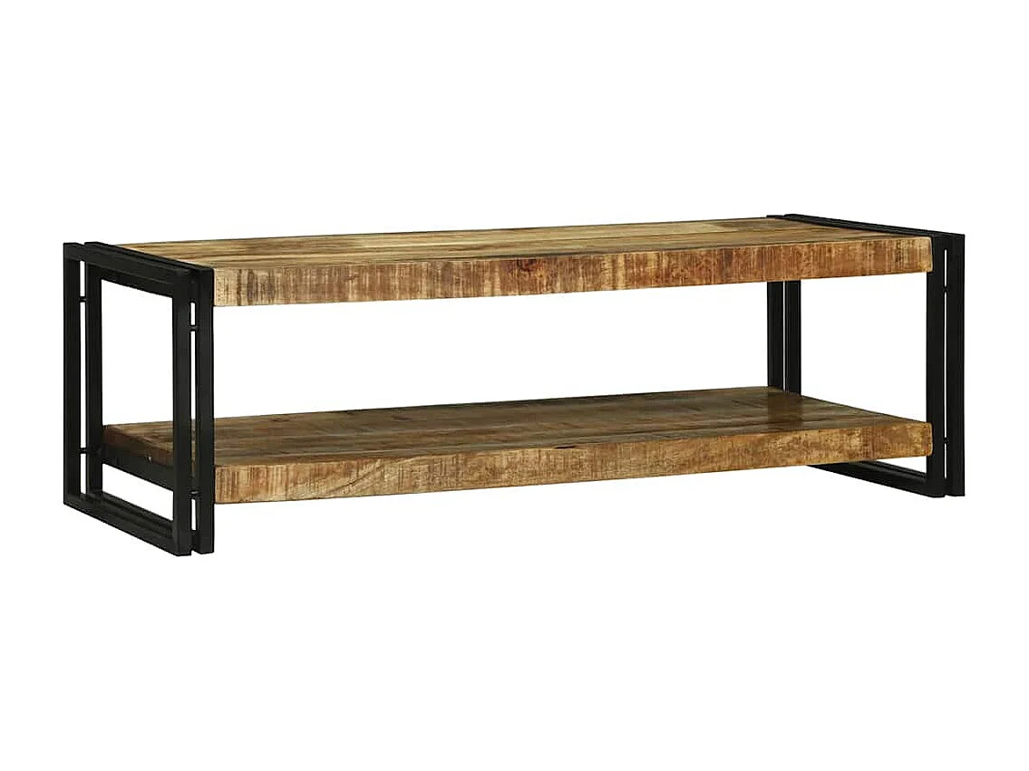 Table basse Marron 120 x 50 x 38 cm bois de manguier massif