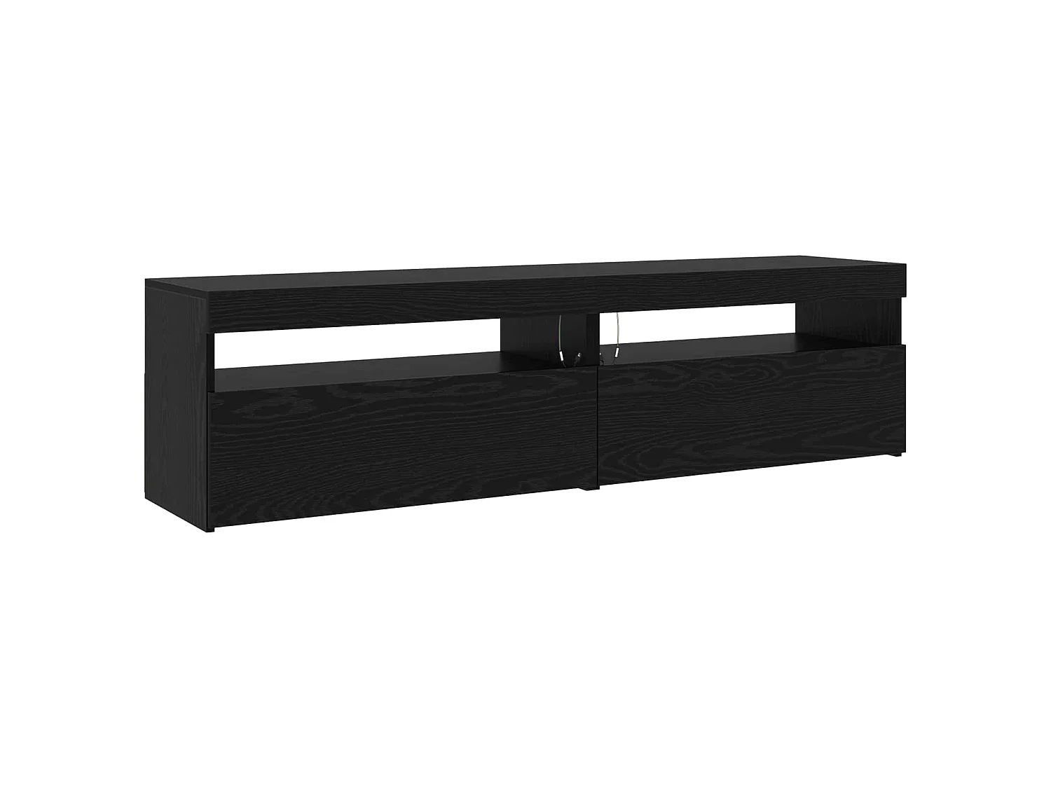Meuble TV 3 pcs Chêne noir 290 x 36,5 x 40 cm Bois d'ingénierie