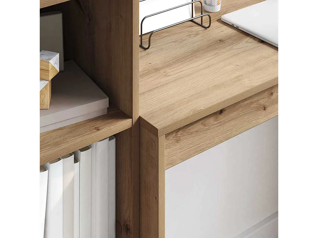 Bureau Chêne artisanal 90 x 40 x 76 cm
