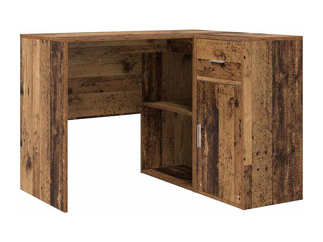 Bureau d'angle avec tiroir Bois ancien 102 x 88 x 75 cm