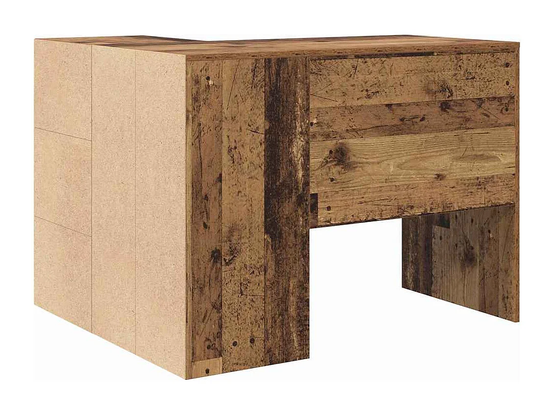 Bureau d'angle avec tiroir Bois ancien 102 x 88 x 75 cm