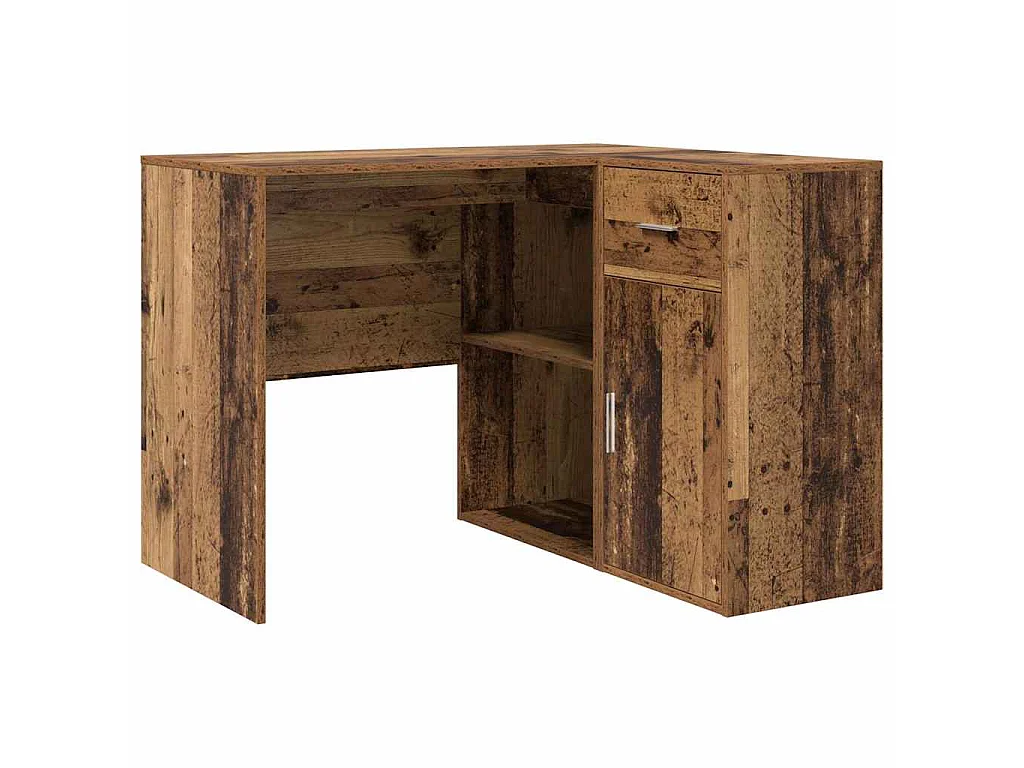Bureau d'angle avec tiroir Bois ancien 102 x 88 x 75 cm