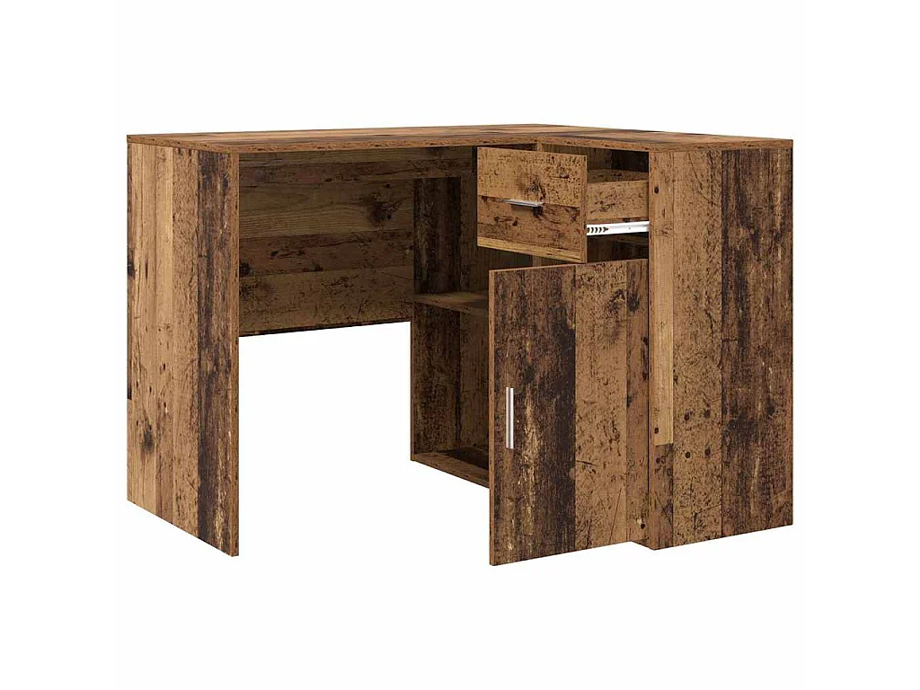 Bureau d'angle avec tiroir Bois ancien 102 x 88 x 75 cm