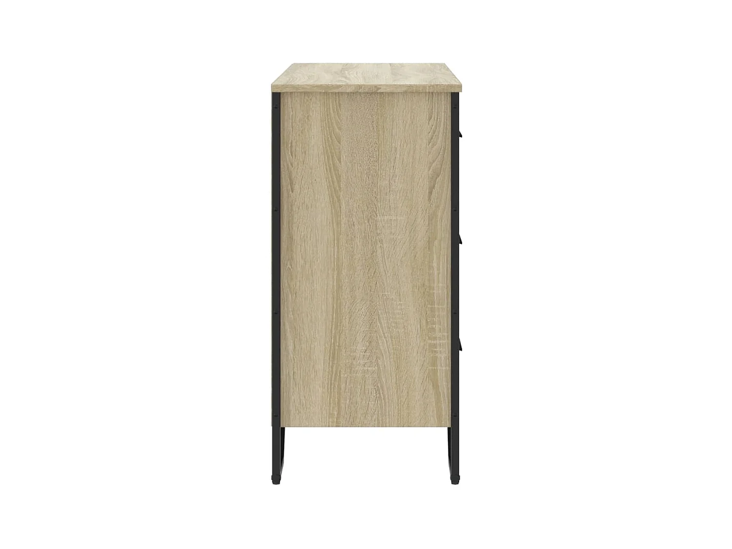 Commode chêne sonoma 91x35,5x74,5 cm bois d'ingénierie
