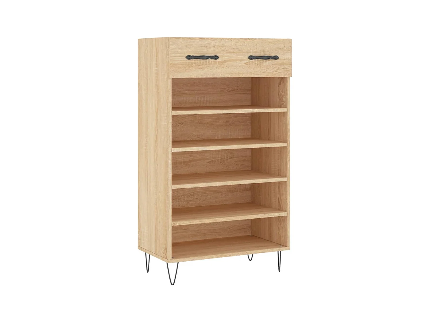 Armoire à chaussures chêne sonoma 60x35x105cm bois d'ingénierie