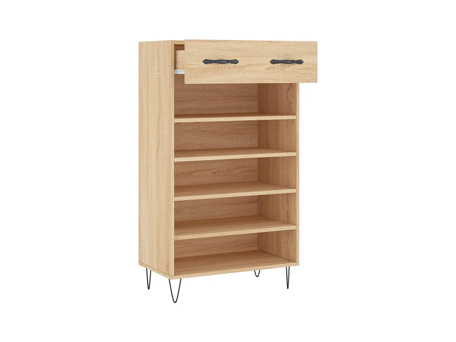 Armoire à chaussures chêne sonoma 60x35x105cm bois d'ingénierie