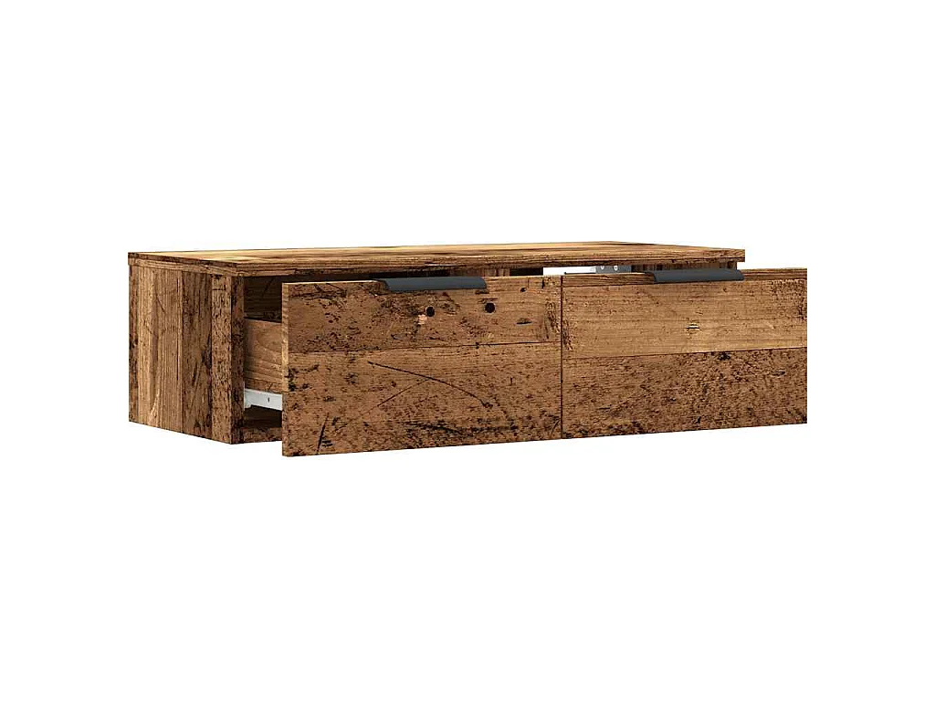Armario de pared madera de ingeniería envejecida 68x30x20 cm