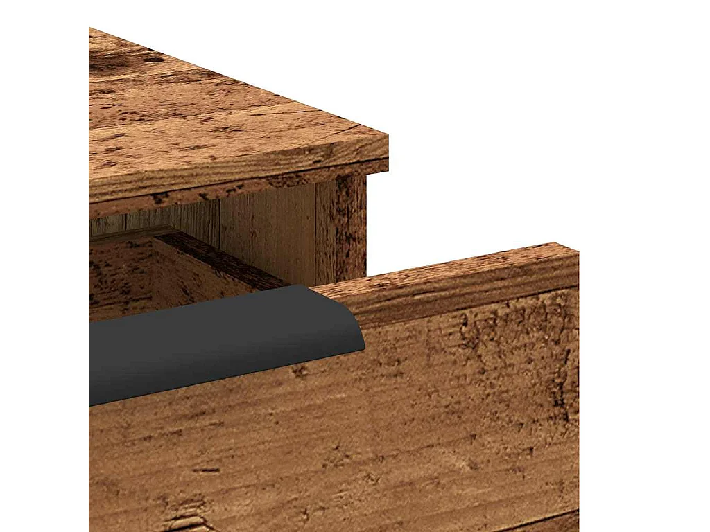 Armario de pared madera de ingeniería envejecida 68x30x20 cm