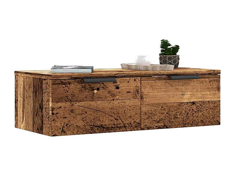 Armário de parede 68x30x20cm derivados de madeira madeira velha