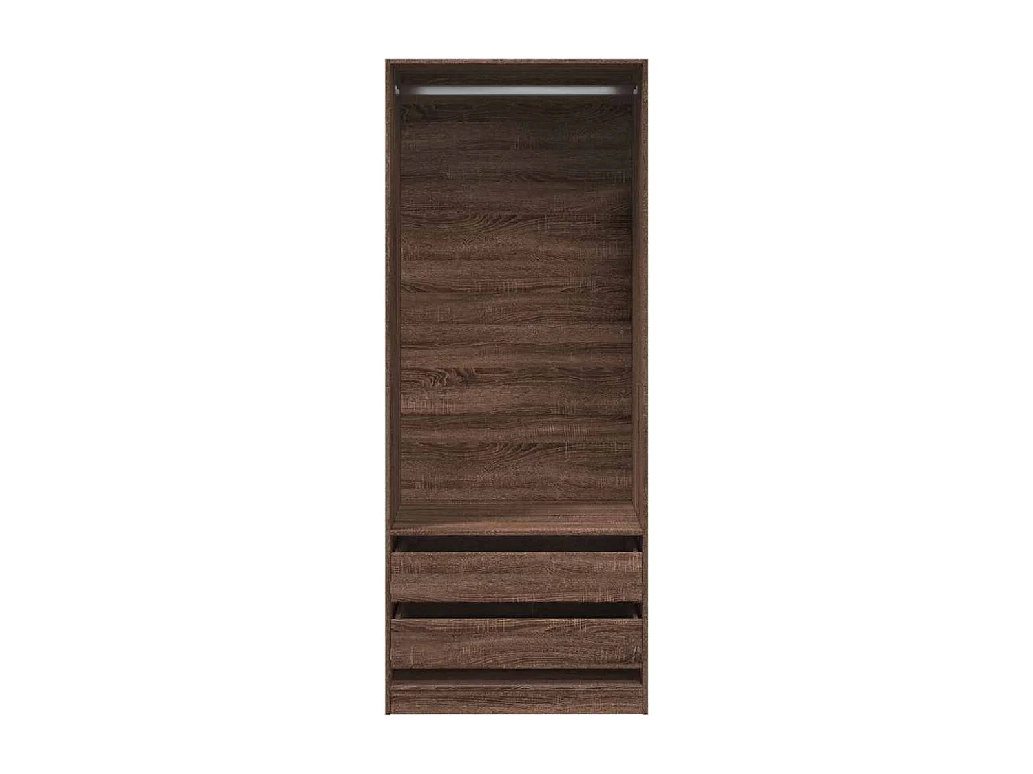 Garde-robe chêne marron 80x50x200 cm bois d'ingénierie