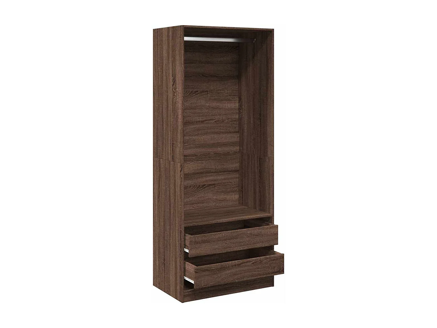 Garde-robe chêne marron 80x50x200 cm bois d'ingénierie