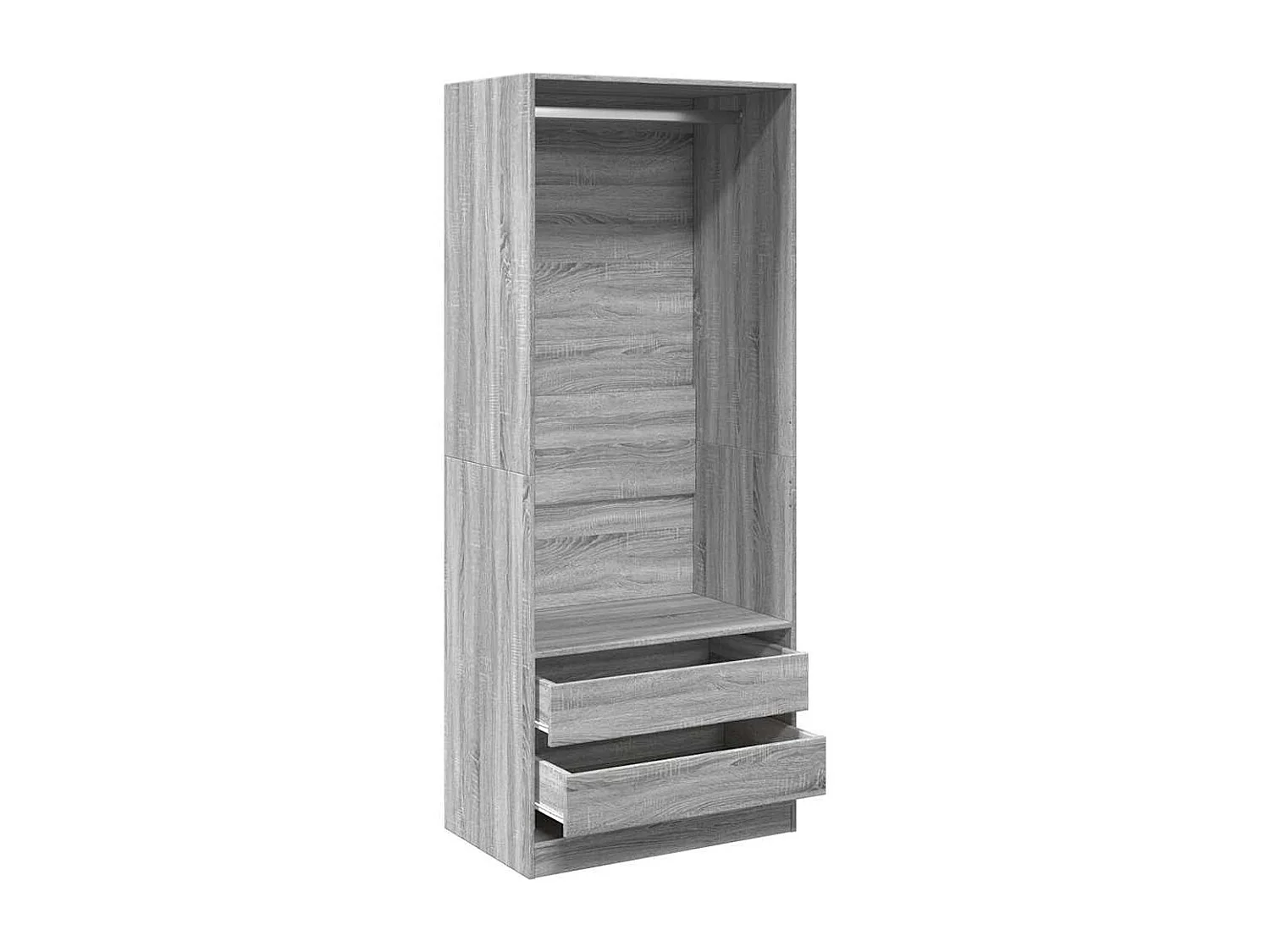 Garde-robe sonoma gris 80x50x200 cm bois d'ingénierie