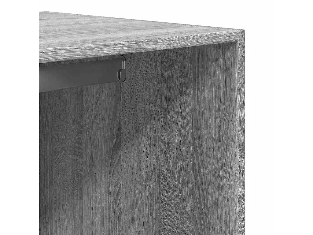 Armadio Grigio Sonoma 80x50x200 cm in Legno Multistrato