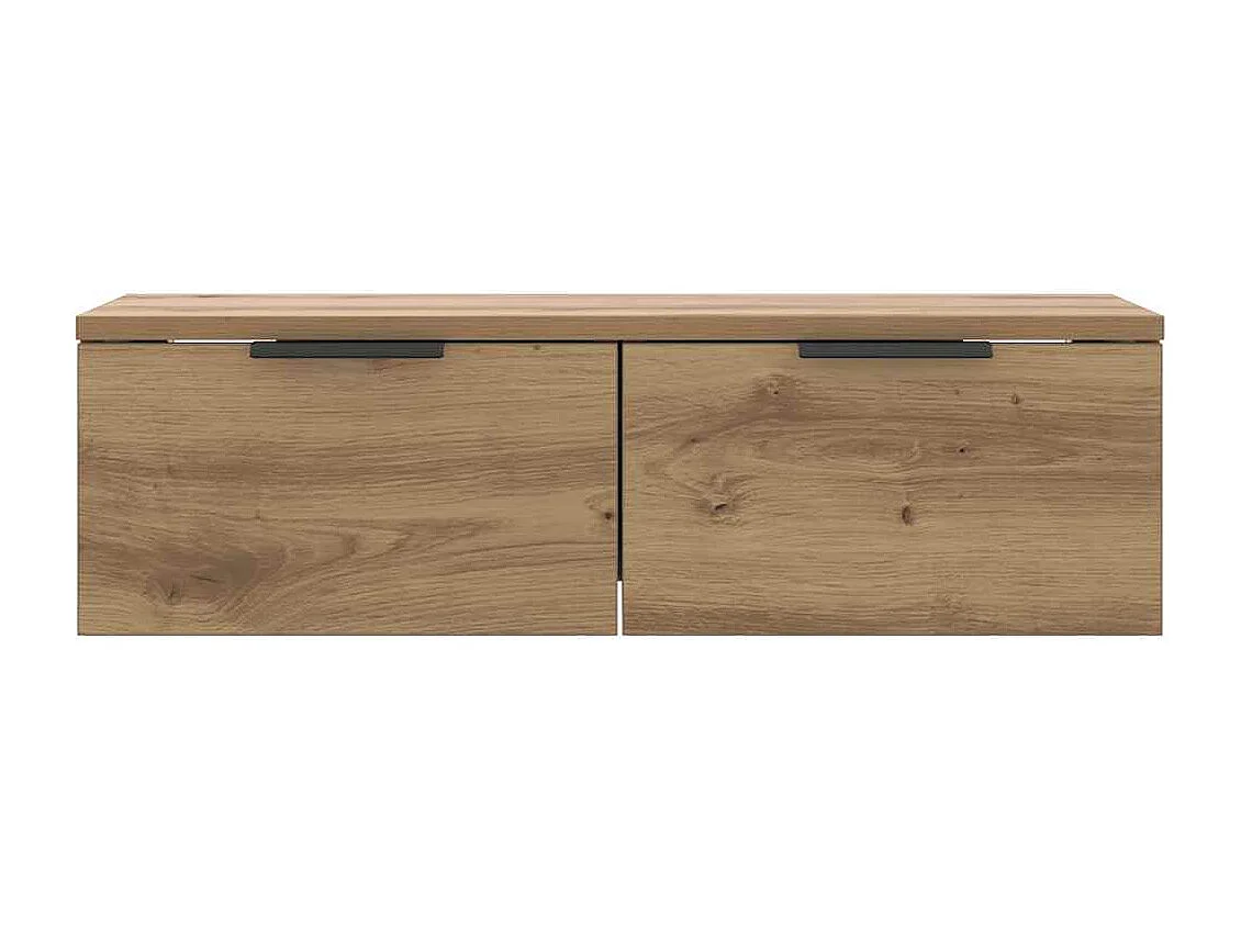 Armário parede 68x30x20 cm derivados madeira carvalho artisiano