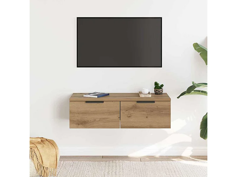 Armário parede 68x30x20 cm derivados madeira carvalho artisiano