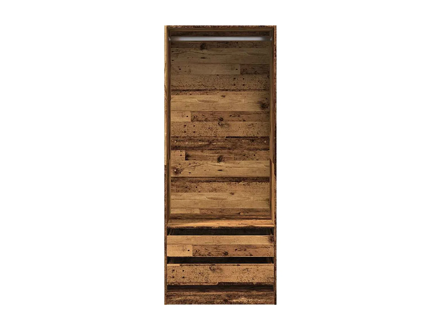 Kledingkast 80x50x200 cm bewerkt hout oud hout