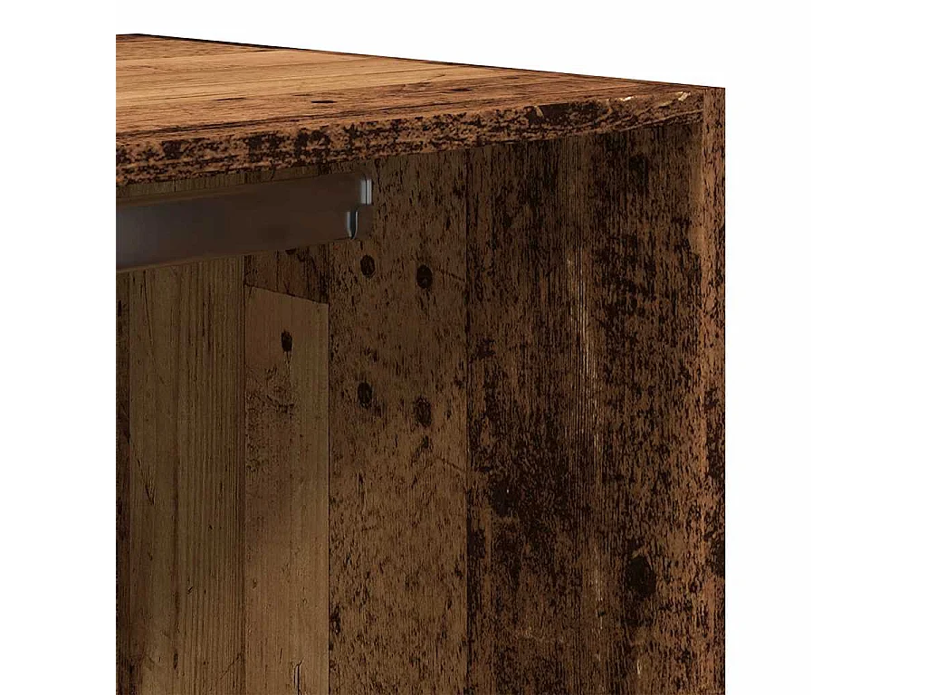 Kledingkast 80x50x200 cm bewerkt hout oud hout