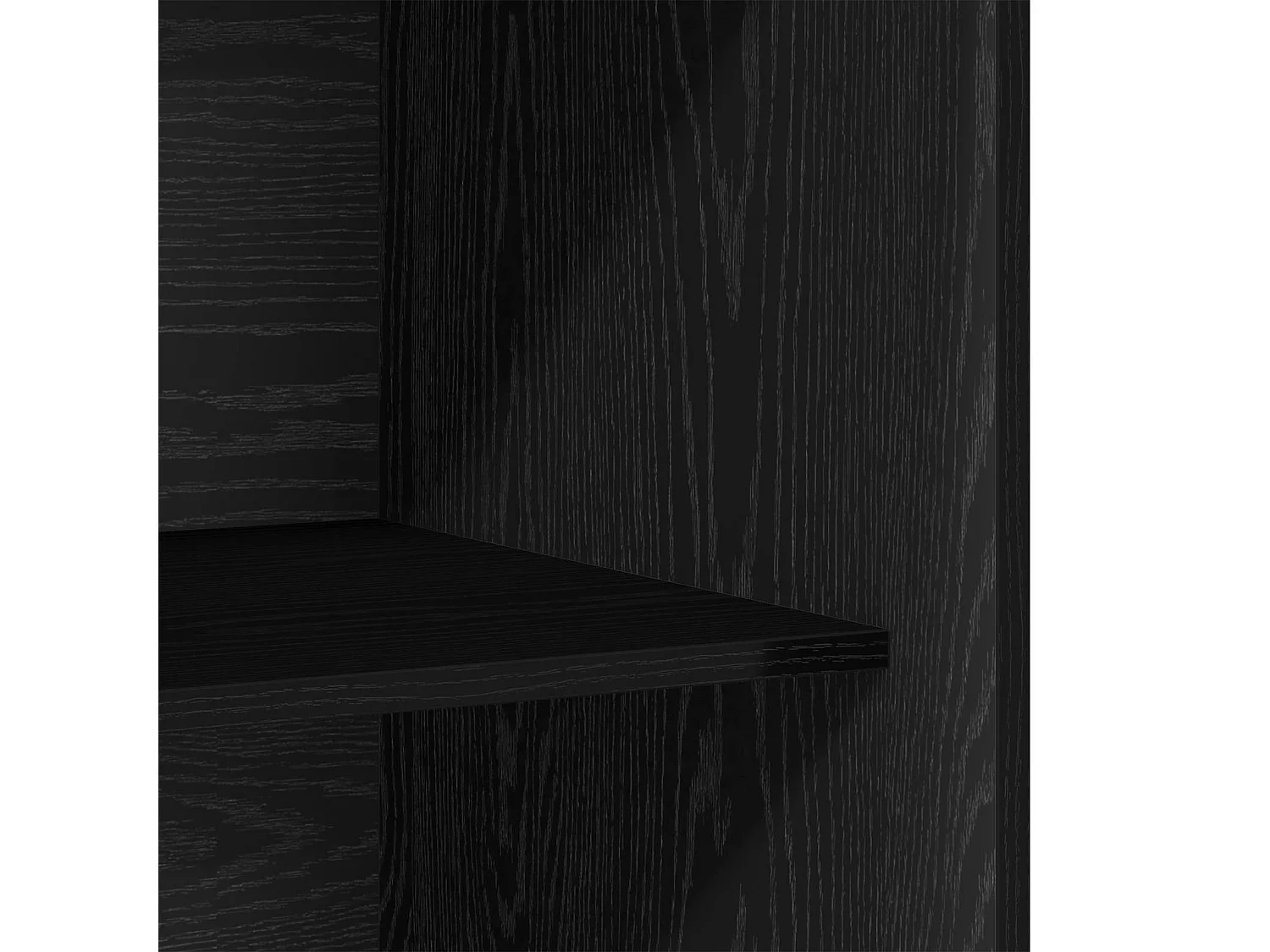 Kleiderschrank Schwarz Eichen-Optik 80 x 50 x 200 cm