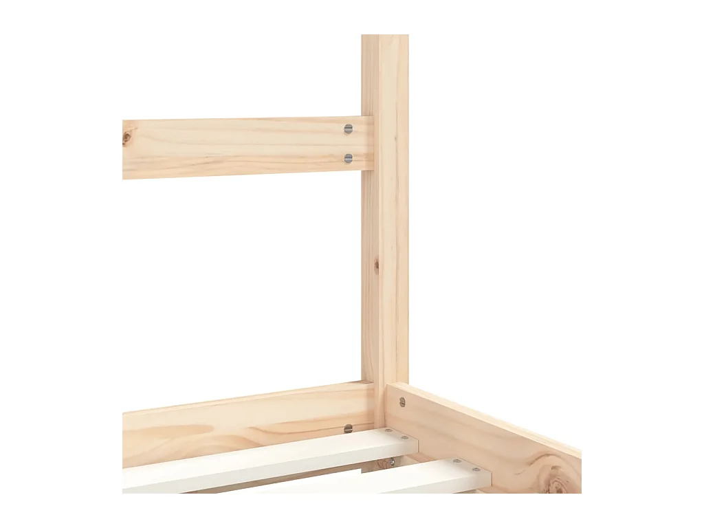 Cadre de lit pour enfant 2x(70x140) cm bois de pin massif