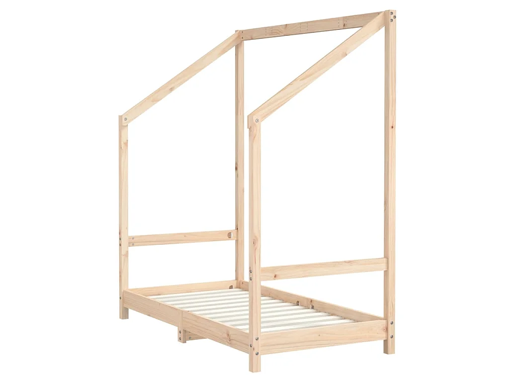 Cadre de lit pour enfant 2x(70x140) cm bois de pin massif