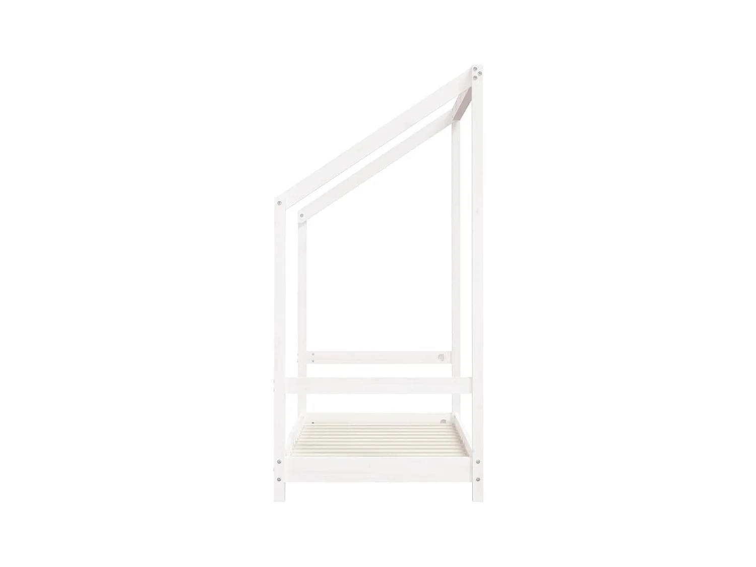 Cadre de lit pour enfant blanc 2x(70x140) cm bois de pin massif