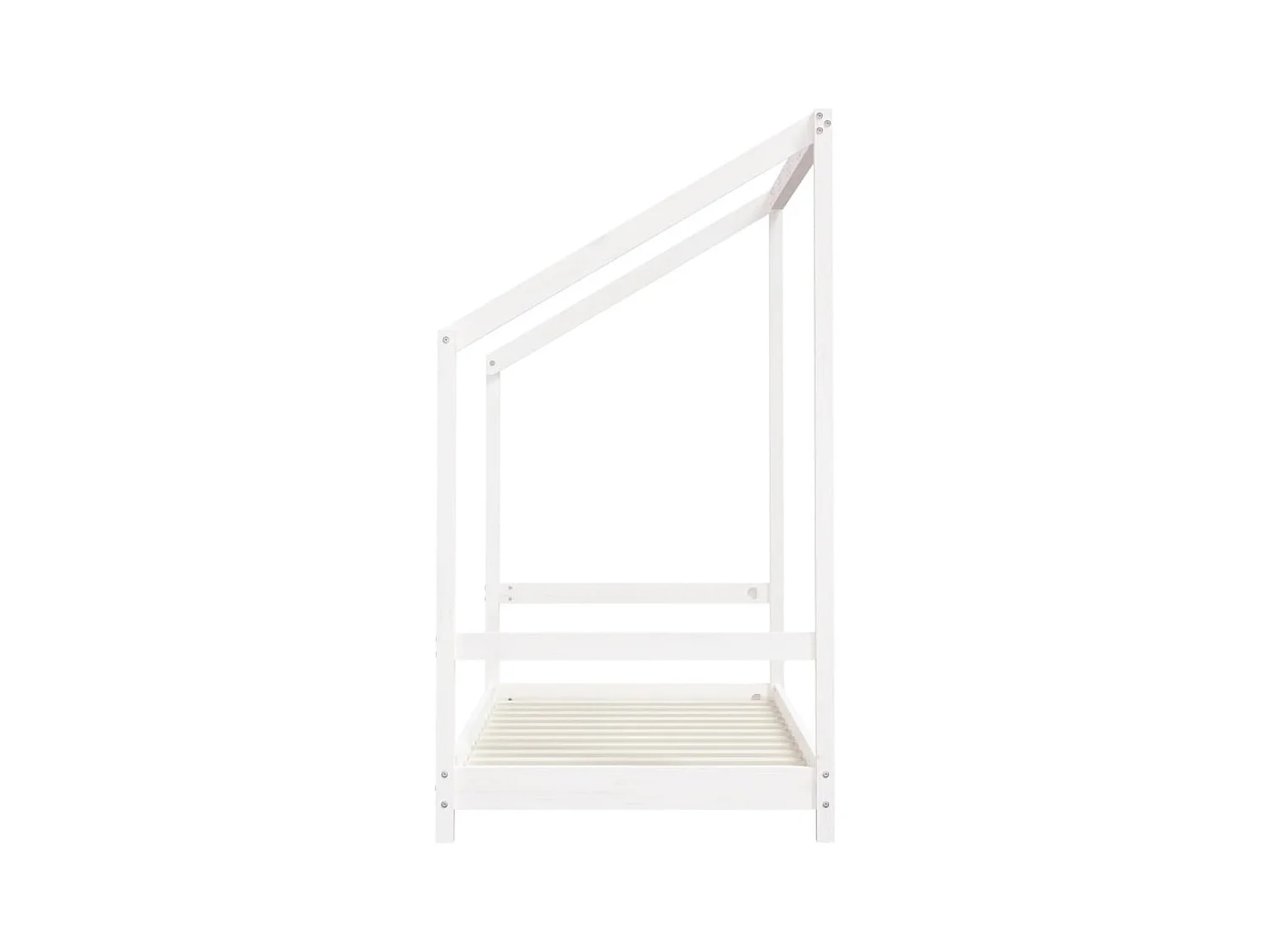 Cadre de lit pour enfant blanc 2x(80x160) cm bois de pin massif