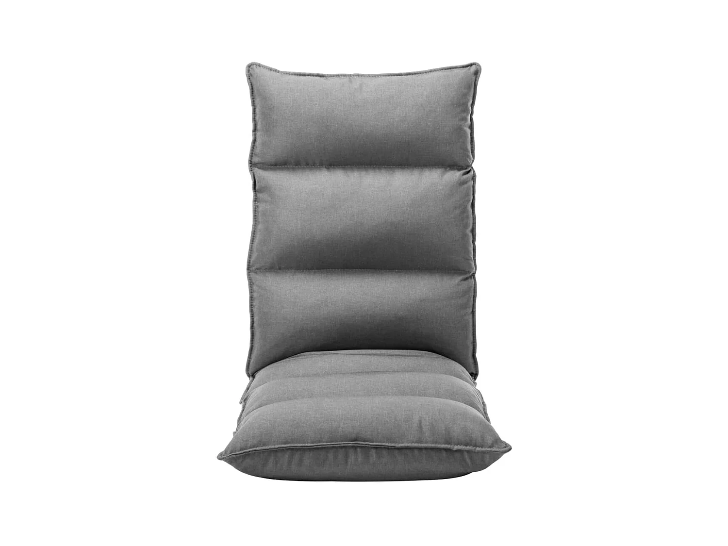 Chaise pliable de sol Gris clair Tissu