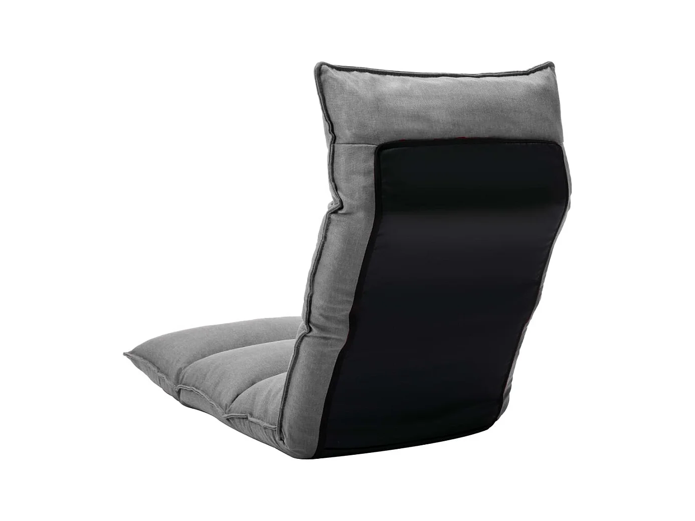 Chaise pliable de sol Gris clair Tissu