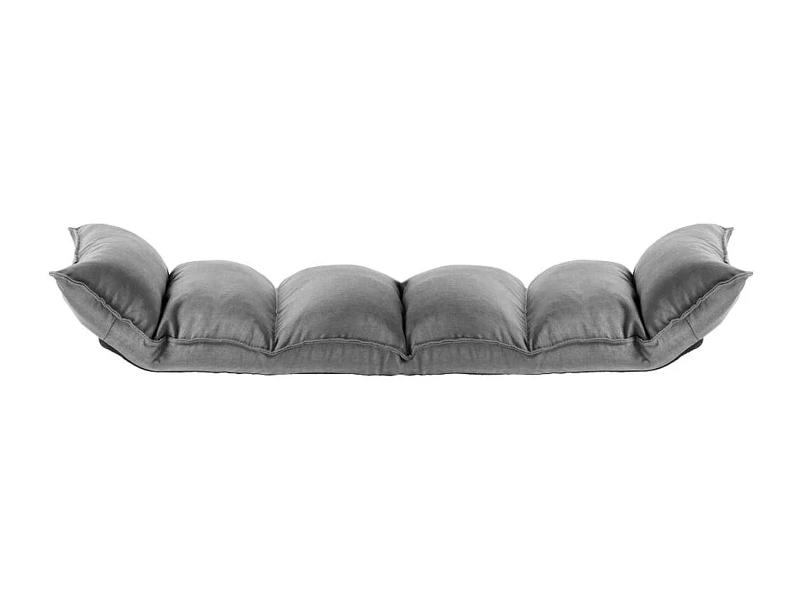 Chaise pliable de sol Gris clair Tissu