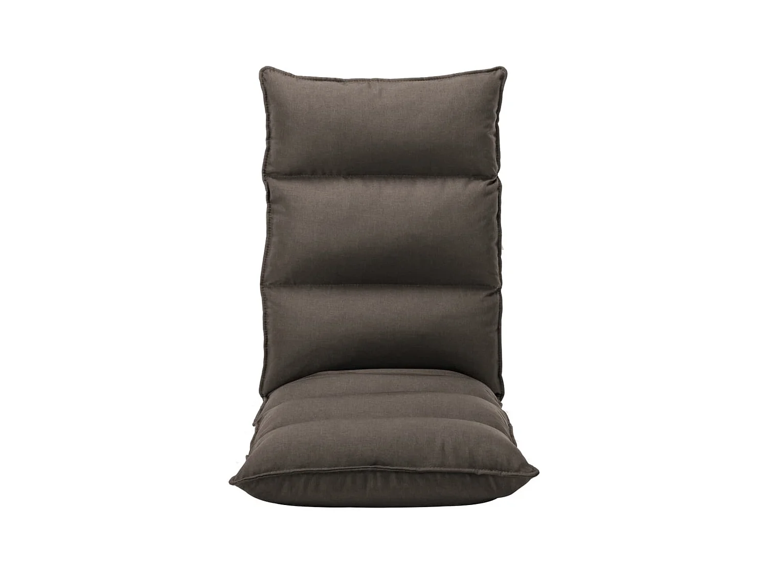 Chaise pliable de sol Taupe Tissu