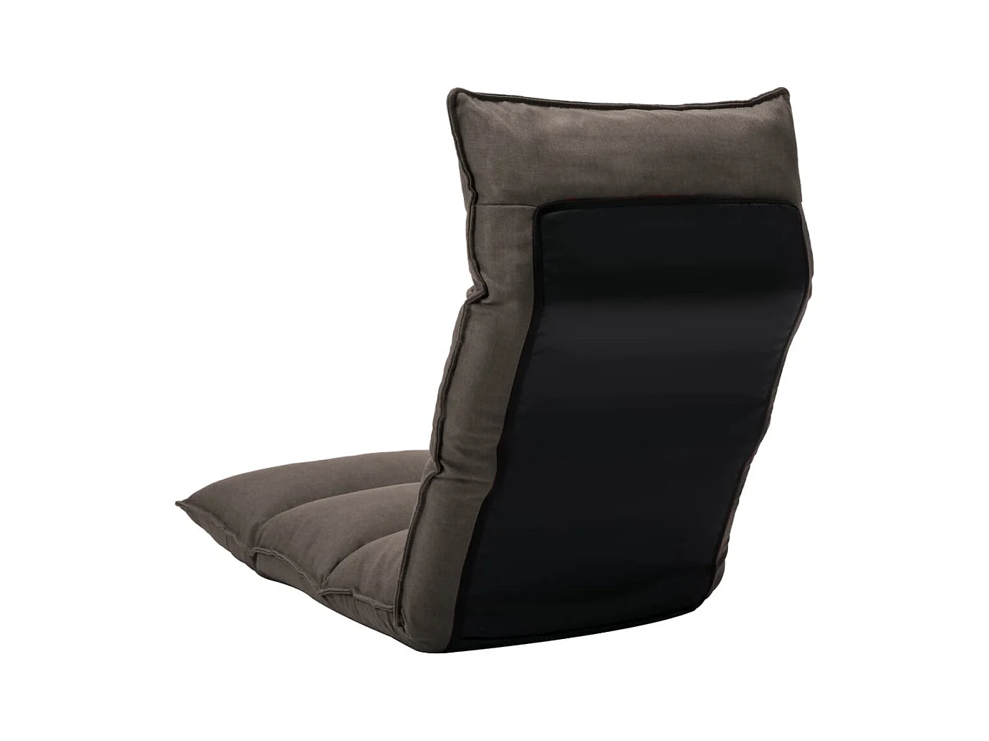 Chaise pliable de sol Taupe Tissu