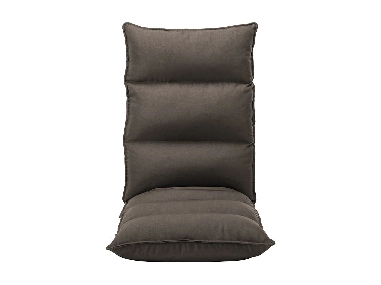 Chaise pliable de sol Taupe Tissu