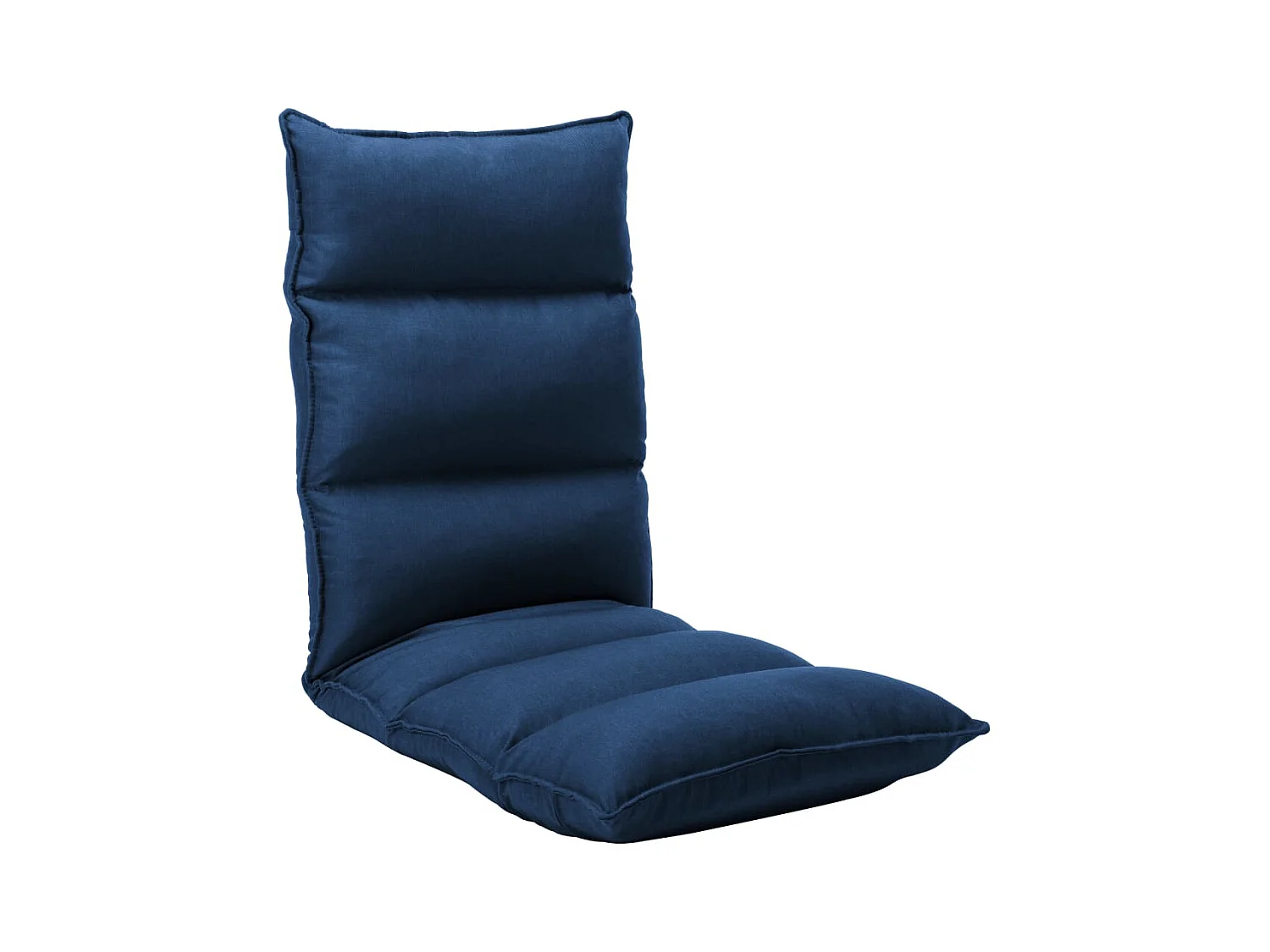 Chaise pliable de sol Bleu Tissu