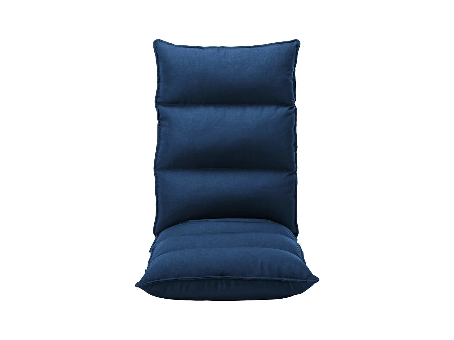 Chaise pliable de sol Bleu Tissu