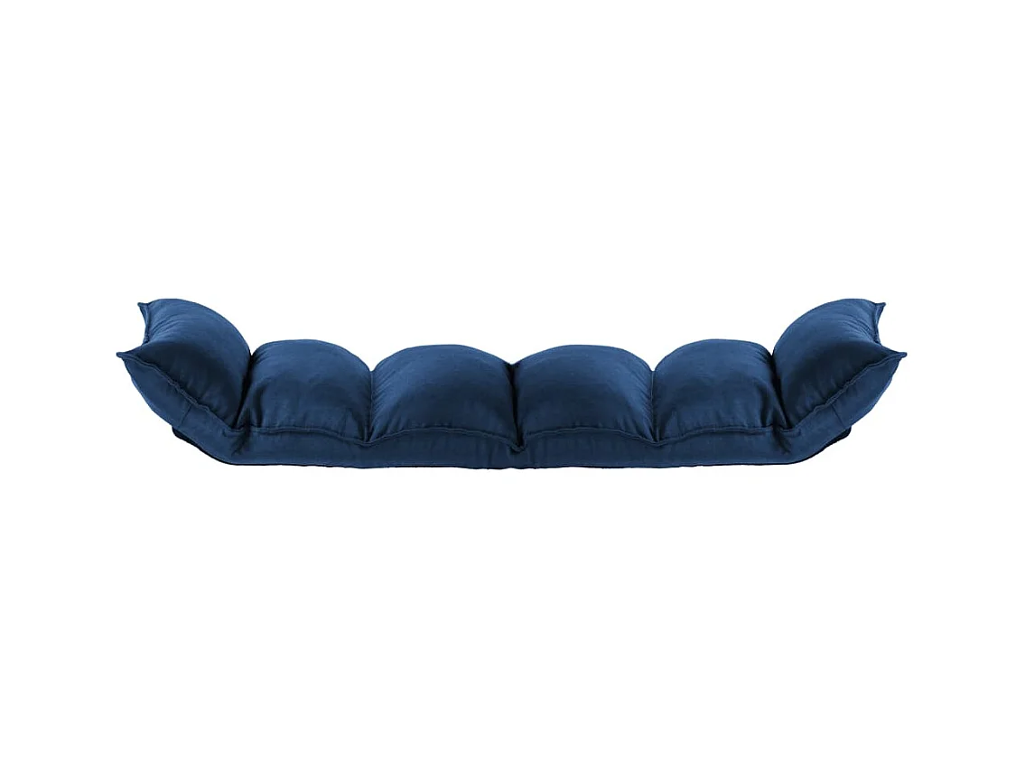 Chaise pliable de sol Bleu Tissu