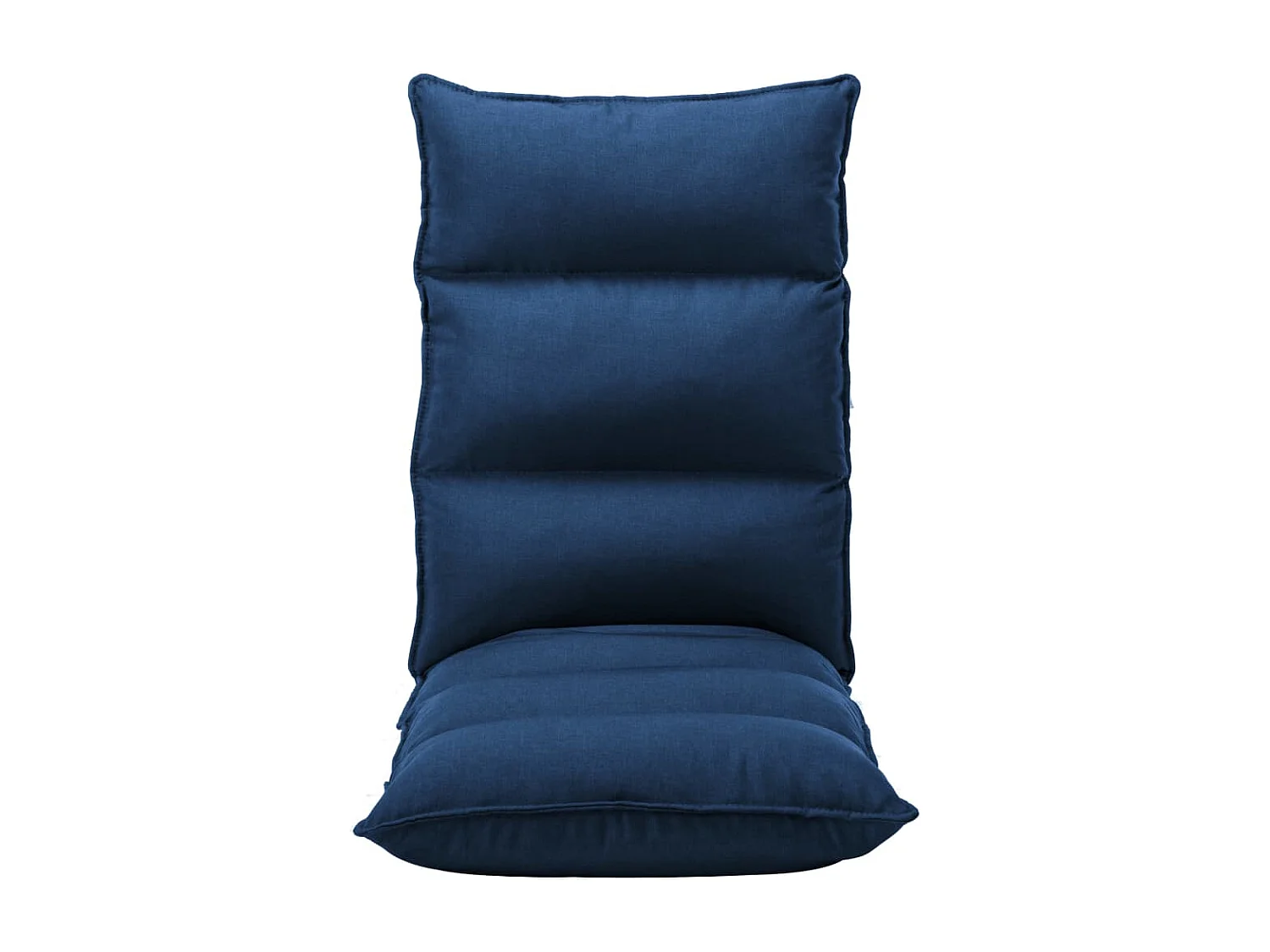 Chaise pliable de sol Bleu Tissu