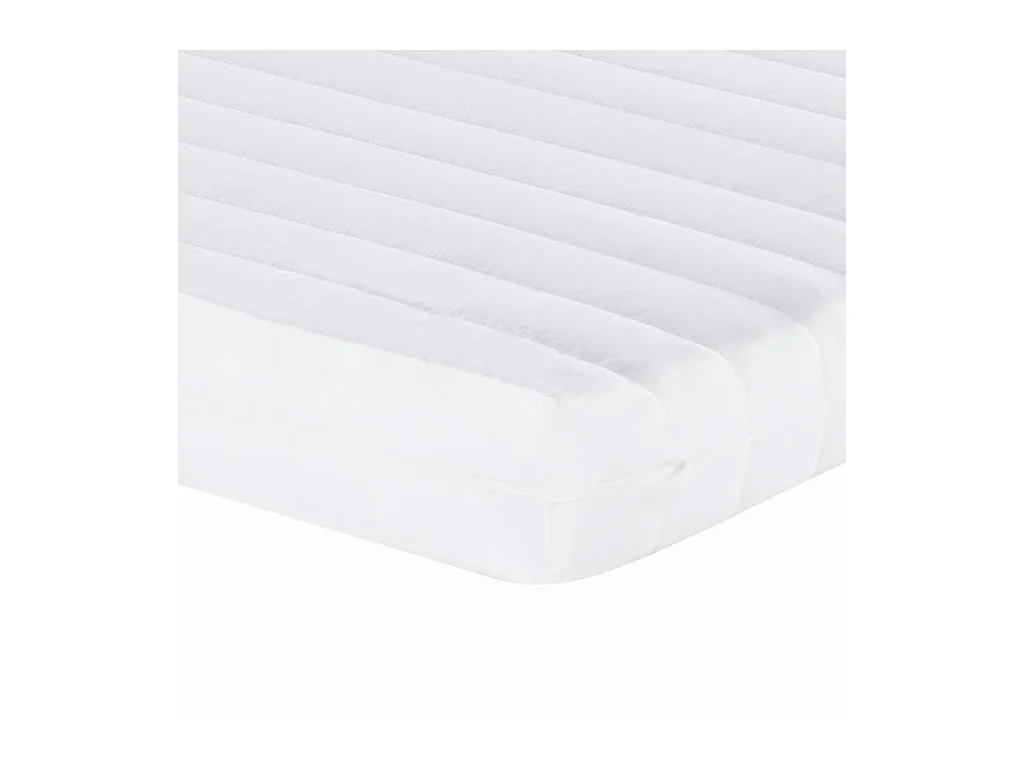 Matelas en mousse blanc 120x220 cm 7 zones dureté 20 ILD