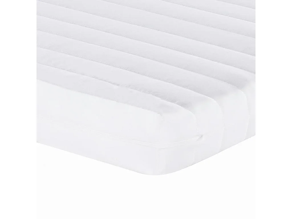 Matelas en mousse blanc 120x220 cm 7 zones dureté 20 ILD